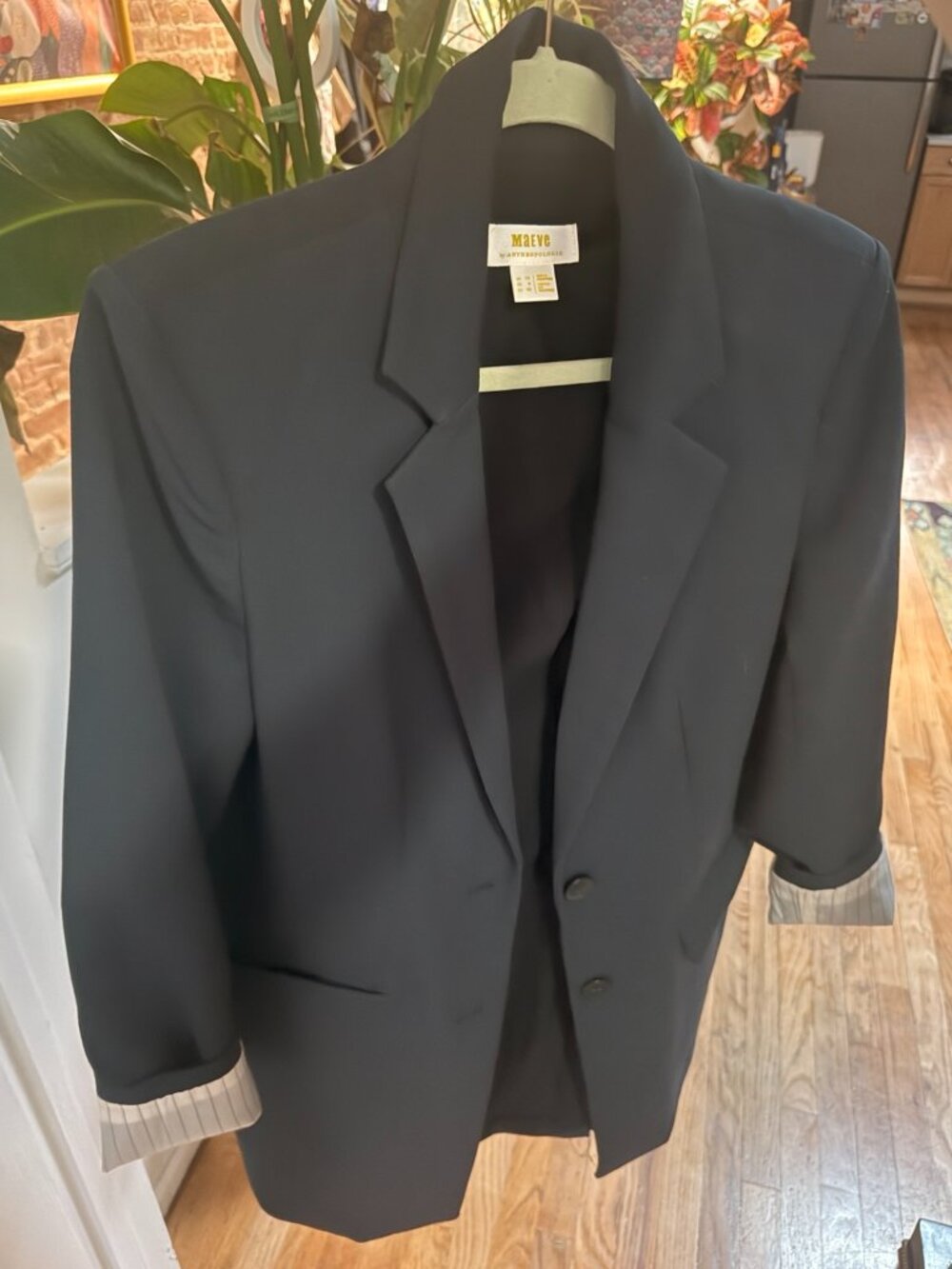 Maeve by Anthro | The Tessie Blazer | Navy Sz 8 | Like New Condition